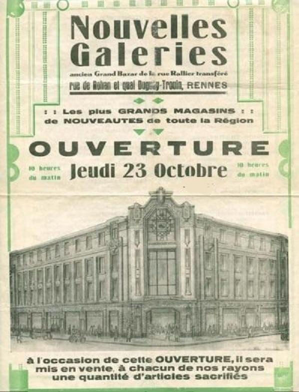 Prospectus ouverture magasin quais 1931